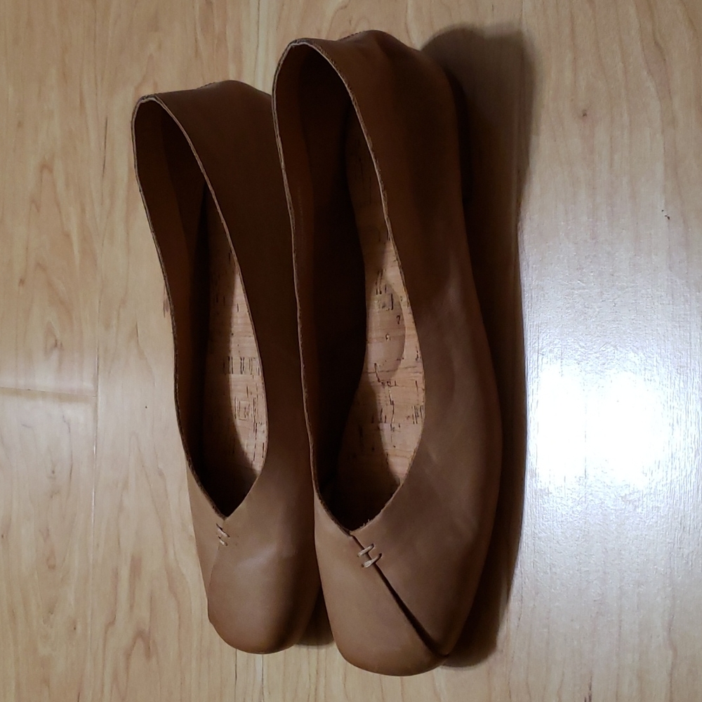 KorkEase Leather Neutral Minimalist Ballet Flats Gem